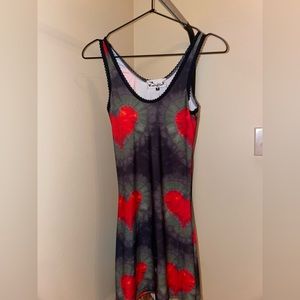 omighty dress red hearts.